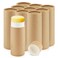 10 Pcs 2.5 oz Paperboard Deodorant Tubes,Empty Push-Up Style Kraft Paper Tube Holder,Cardboard Biodegradable Round Solid Container for DIY Homemade Lotion Bars,body Deodorant Sticks- Brown