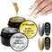 2x8ml Metallic Painting Gel, Silver and Golden Painted Gel Nail Polish, 3D Metal Painting Gel Drawing Mirror Nail Gel Polish Glossy French Acrylic Nail Painting Soak Off UV/LED DIY Nail Art