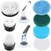7-in-1 Replacement Brush Heads Set of Electric Spin Scrubber, Cleaning Portable Cordless Shower Power Scrubber Heads, Household Tools for Bathroom Kitchen Bathtub Tile Floor Car &amp; Wheel