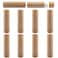 10 Pcs 25g Paperboard Lip Balm Tubes Refillable Krafts Paper Lipstick Tube Round Cardboard Empty Lip Gloss Container Holder Tubes for DIY Chapstick Salve Cosmetic Lotion Solid Perfume - Brown