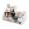 Yesesion Plastic Makeup Storage Organizer, Clear Cosmetics Display Case for Bathroom Counter, Dresser, Small Vanity Holder for Beauty Supplies, Makeup Brushes, Perfume, Lipsticks (8 Compartment)