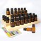 Essential Oil Storage Box Wooden Essential Oils Display Organizer 4-Tiers 30 Slots Stand Holder for 5 to 15 ml Bottles Nail Polish Collection