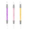 3 Pcs Nail Art Sculpture Pen, Dual Tipped Silicone Nail Tools, Silicone Head Acrylic Handle Nail Art Brushes, Rhinestone Nail Polish Carving Pen, Nail Art Tools for Home Salon(Yellow, Pink, Purple)