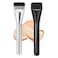 2 PCS Flat Foundation Brush Thin Liquid Blending Premium Kabuki Brush Spatula Professional Facial Mask Makeup Brushes Tool for Applicator Face Cream Powder Concealer Blush Contour Beauty