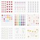 9 Sheets Self Adhesive Face Gems Stickers, Face Glitter Colorful Jewels Rhinestones For Makeup Hair Gems Hearts Star Stickers For Face Eye Makeup Nail Body Crafts