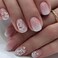 Vezocim Press on Nails Square Short 24Pcs French Tips Pink Press on Nails Coffin with Flower Designs Glossy Full Cover Acrylic Short False Nails Glue Fingernails Artificial Fake Nails for Women Girls