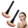 2 Pcs Fluffy Facial Fan Brush Black Fan Makeup Brushes Powder Foundation Brush Large Fan Brush Soft Blush Brush Facial Fan Brush Highlighting Make Up Brush for Highlighting Mask Blush Powder