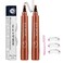 Microblading Eyebrow Pen 3D 4 Fork Tip Eyebrow Pencil Creates Lasting MakeUp Professional Natural Looking Brow Pen Cover Sparse Areas Daily Waterproof Brow Pencil