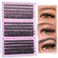 Fluffy Volume Lash Clusters DIY Lash Extension 300pcs Clusters Lashes D Curl Eyelash Extension 8-16mm Individual Lashes Mink for Self Application at Home by Focipeysa (Mink Lash Clusters 8-16mm)