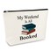 Book Lover Gifts Makeup Bag Reading Book Club Gift Bibliophile Gifts Book Worm Gift Bookish Gifts Librarian Gifts Christmas Birthday Gifts for Book Lover Friends Teacher Student Travel Cosmetic Bag