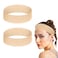 TIESOME Adjustable Silicone Wig Headband Grip, 2 PCS Wig Grip Band Adjustable Elastic Fixed Non Slip Wig Straps Women Men Wig Bands Sweat-Proof Hold Wig Cap Hairband for Keeping Wig in Place(Beige)