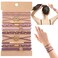 10PCS Hair Ties Bracelet for Women 5 Styles Soft Braided Boho Hair Bands Elastic No Damage Hair Ties for Girls thick Thin Long Curly Hair Accessories(Pink)