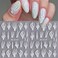 2Pcs Halloween Nail Art Stickers Skull Nail Decals 5D Embossed with Fantasy Bone Skeleton Design Nail Stickers White Hand Finger Bones Nail Art Supplies Adhesive Nail Stickers for Nail Art for Women