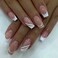 French Tip Press on Nails Medium Length, Square White Fake Nails, Glossy Nails for Women 24Pcs