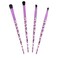 WLLHYF Eye Make Up Brush Set Portable 4PCS Eyeshadow Brush Set Professional Blending Eyeshadow Lip Eye Makeup Brushes for Eyeshadow, Blending, Eyebrow Women Girls Makeup Tool Brush