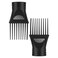 2 Pcs Hair Dryer Diffusers Blow Dryer Attachment with Comb Nozzles Fit for Hair Styling Tools Barber Hairstyling Accessories Black