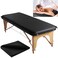 BALAPET Lash Bed Sheets Non-Sticky Sugaring and Waxing Pad Wipeable and Waterproof PU Leather Massage Table Cover Suitable for Grafting Eyelash Beds Massage Tables,SPA,Beauty(Black)