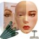 3D Makeup Practice Face, XIJIEMAO Mannequin Head For Makeup, Reusable Silicone Full Makeup Mannequin Head With Stand And Brush Set, Eye Shadow Makeup Face Board, Emerging Makeup Artist, Girl'S Gift