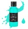 Go Ho Teal Face Body Paint(2.1 oz),Teal Makeup Water Based Face Paint and Body Paint for Airbrush Makeup Special FX, Cosplay, and Halloween Make up