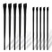 10Pcs Angled Eyeliner Brush Set Black Eyebrow Brush Eyeliner Brushes Fine Point Good Makeup Tools for Women