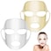 2 Sheets Silicone Face Mask Cover, Reusable Anti-Wrinkle Face Mask Holder Moisturizing 3D Facial Mask Cover Prevent Evaporation Falling Skincare Beauty Spa(Transparent + Gold)