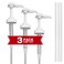 3 Pcs Gallon Shampoo Pump Top Replacement White Pump for Gallon Jug Dispensing 38-400 10cc Gallon Jug Pump Dispenser Lotion, Fits 1 Gallon Bottle 64oz 128oz Hand Sanitizer Containers
