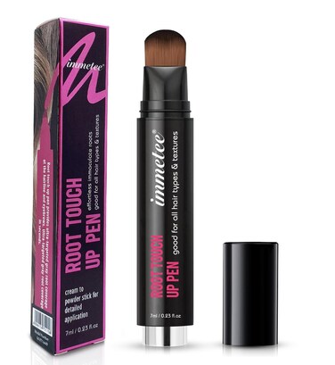 immetee Instant Hairline Touch Up Pen - Hair Dye Brush for Root Concealer, Gray Coverage (Light Yellow, 7ml/0.23fl oz)