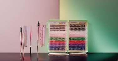 DIY Cluster Eye Lash Kit with Lash Bond and Seal, 30D and 40D, Assorted Lengths 10mm-16mm, Multicolor,, CURL