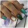 24Pcs Purple Press on Nails Long Coffin Square Fake Nails with White Petal Rhinestones Designs False Nails with Glue Acrylic Artificial Nails Office Home Stick on Nails For Women Girls