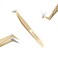NAGARAKU Precision Fiber Tip Tweezer for Eyelash Extensions Diamond Grip Anti-Static Anti-Slip Premium Stainless Steel Pointed Volume Eyelashes Boot Tweezers Supplies with Box(L Typ Tweezers AG-09)