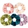 5Pcs Mulberry Silk Hair Ties,Silk Hair Scrunchies for Frizz &amp; Breakage Prevention,No Damage,Elastic Ponytail Holders, Funny Gifts for Girlfriend Her Mon Grandma Daughter