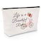 Bike Lovers Gift for Women Friend Makeup Bag Cycling Gift for Girl Daughter Cosmetic Bag Bicycle Gift for Bike Lover Rider Bike Riding Gift for New Driver Birthday Christmas Gift Travel Cosmetic Pouch
