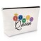 Sfodiary Bingo Game Gifts for Teens Makeup Bag Bingo Lover &amp; Queen for Gambler Player Casino Lovers Cosmetic Bag Anniversary Birthday for Women Friends Travel Cosmetic Pouch