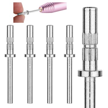 4 Pcs Sanding Bands for Nail Drill, 3mm Mini Mandrel Nail Bit, 3/32 Nail Sanding Bands Professional Advanced Safety Cuticle Bits For Nail Fast Remove Manicure Pedicure