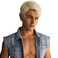 BECUS Men Blonde Wig Men Natural Wig for Men Blonde Wig Cosplay for Halloween Rockstar Party Anime Synthetic Wig(Blonde)