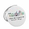Vacation Trip Gift Fairytale Fans Makeup Mirror Mouse Family Trip Snacks Pocket Mirror Magic Kingdom Gift Mouse Ice Cream Pocket Mirror (Mouse Things Mirror)