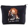 BWKTOP Chucky Cosmetic Makeup Bag - Chucky Fans Gift - I Want You For My Soul - Zipper Travel Bag