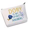 WZMPA Fish Cartoon Cosmetic Makeup Bag Ocean Fish Fans Gift Dory Is My Spirit Animal Makeup Zipper Pouch Bag For Women Girls (Dory Spirit)