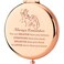 KEYCHIN Lady Dog Pocket Mirror Tramp Dog Fans Gifts You are Braver Stronger Smarter Than You Think Lady Tramp Couple Compact Mirror (Lady Dog-RG)