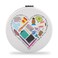 SEIRAA Speech Therapist Pocket Mirror SLP Gifts Speech Pathologist Makeup Mirror Speech Therapy Gifts for Therapist (Brain Heart)