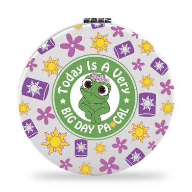 SEIRAA Rapunzel Pascal Pocket Mirror Pascal Lover Gifts Pascal Compact Mirror Tangled Pascal Merchandise (Frog)