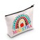 Gzrlyf Maestra Makeup Bag Bilingual Spanish Teacher Gift Bilingual Teacher Gift Language Teacher Gift Cosmetic Bag (apple MAESTRA makeup bag)