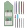 Nail Drill Bits Set with Storage Bag, 3/32" Tungsten Carbide Nail Drill Bit for Acrylic Gel Nail Polish, Safety Cuticle Bits Efile Remover for Manicure Pedicure