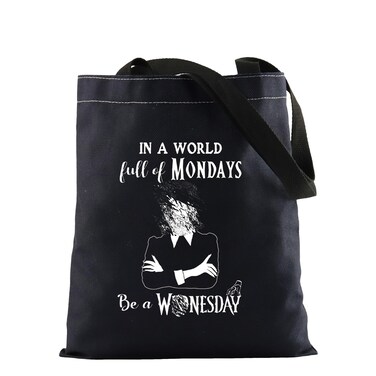 TV Show Merch Zipper Pouch Horror Movie Lover Gift TV Show Fans Gift TV Show Inspired Makeup Bag TV Show Fans Gift (Wed tote)