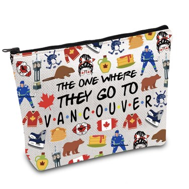 FOTAP Vancouver Trip Makeup Bag Vancouver Travel Gift Vancouver Souvenir Gift Vancouver Travel Bag Housewarming Gift (Vancouver)