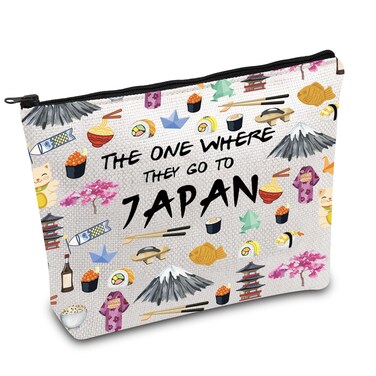 Japan Trip Makeup Bag Japanese Foodie Travel Bag Japan Souvenir Gift Japan Welcome Bag Japan Housewarming Gift Travel