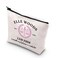 TSOTMO Movie Inspired Elle Woods Law Firm Comfortable Using Legal Jargon In Everyday Life Zipper Pouch Makeup Bag (Elle Law firm)