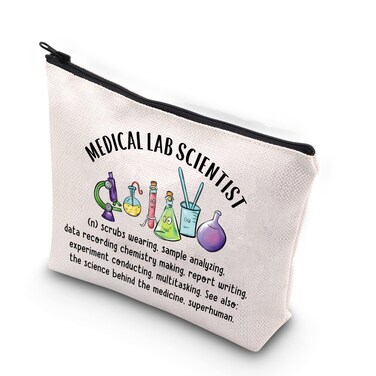 TSOTMO Professional Lab Nurse Gift - Lab Science Zipper Pouch, Makeup Bag
