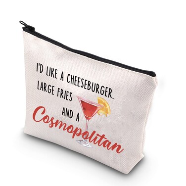 TV Show Fan Cosmetic Makeup Bag TV Show Inspired Gift Cocktail Gift For Women Girls (Cosmopolitan)