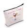 WCGXKO Cosmo Cocktail Gift Set - Cosmo Time Makeup Bag for Alcohol Drinking Lovers